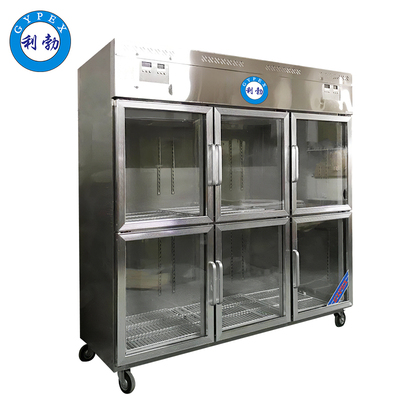 利勃恒温恒湿柜-不锈钢玻璃门-六门