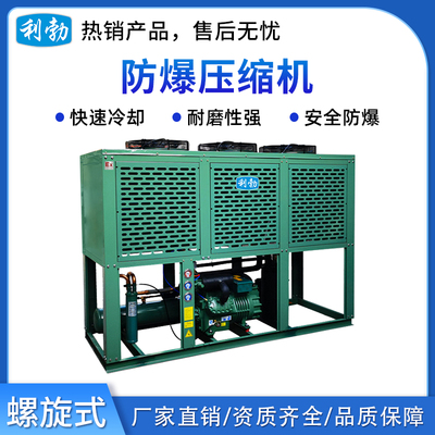 利勃防爆螺旋杆式-压缩机 双极风冷库机组